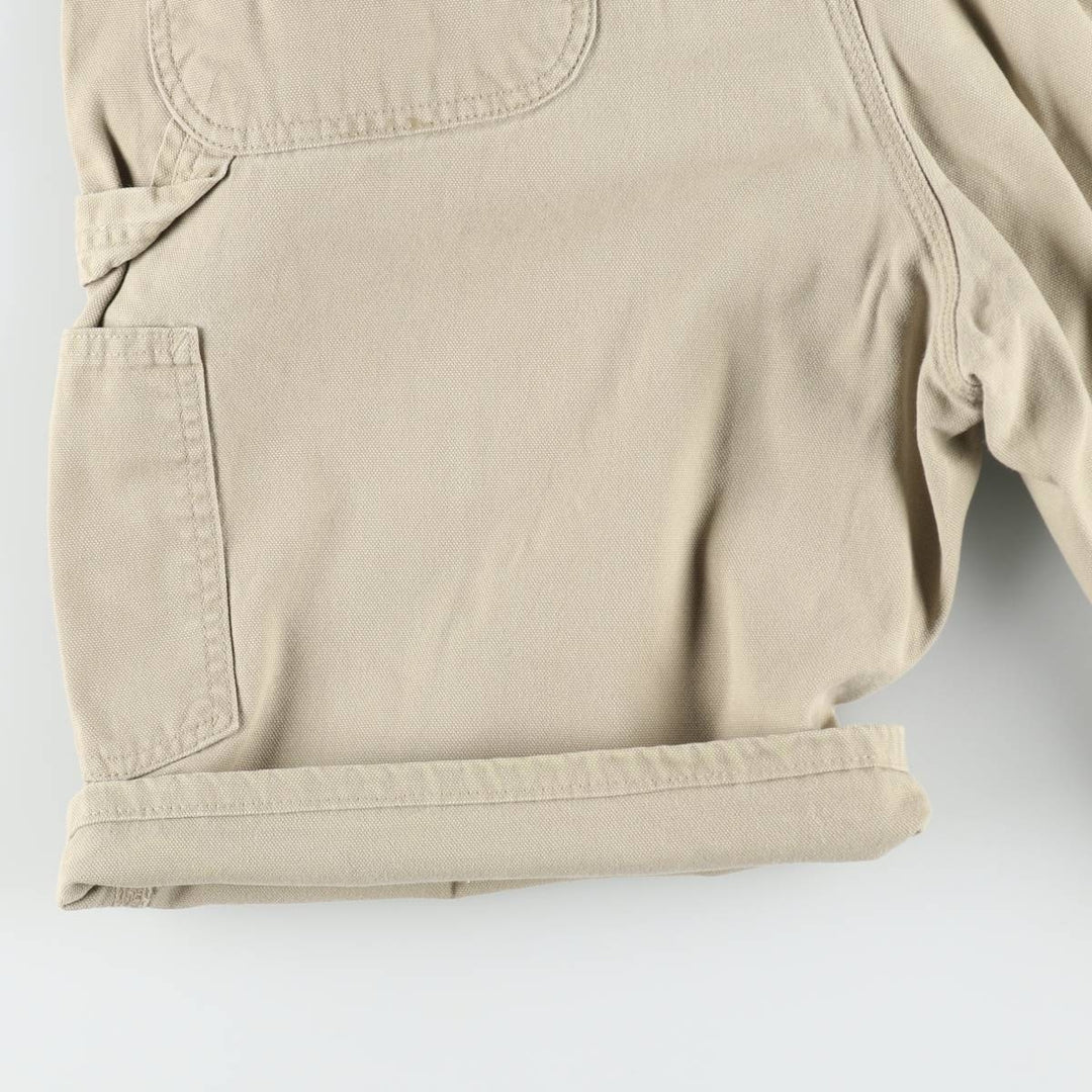 00'S Carhartt Duck Painter Shorts, Men's, W35 cotton Beige type Vintage Second Hand