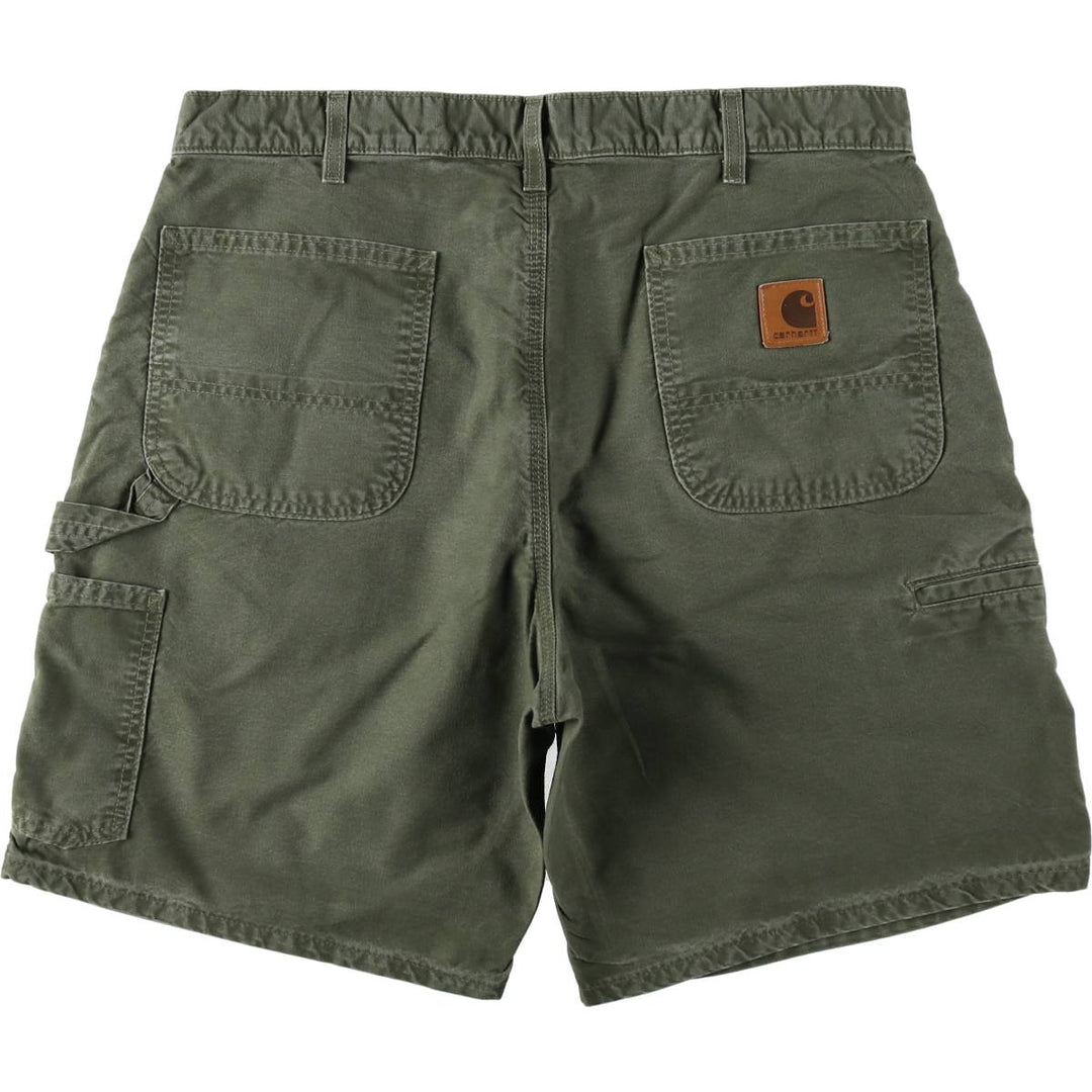 00'S Carhartt Duck Painter Shorts, Men's W36 cotton Khaki type Vintage Second Hand
