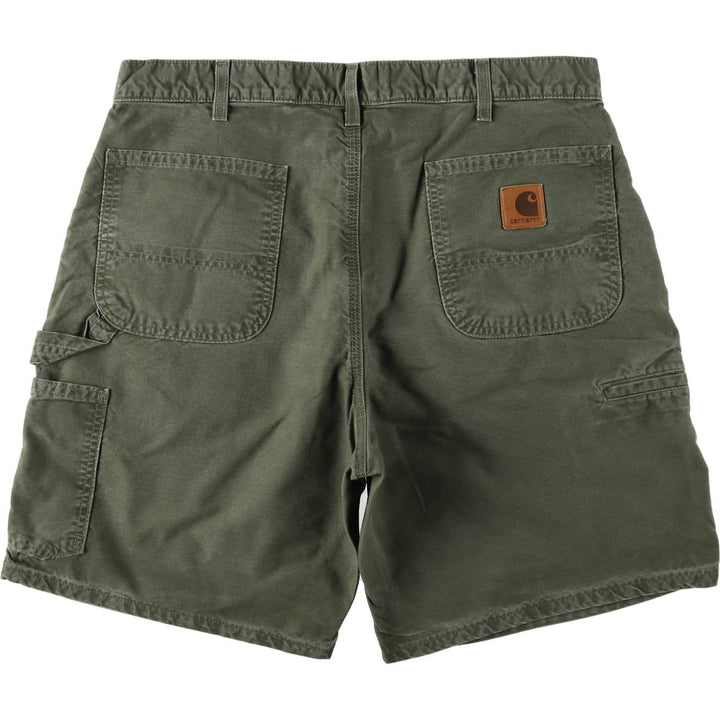 00'S Carhartt Duck Painter Shorts, Men's W36 cotton Khaki type Vintage Second Hand