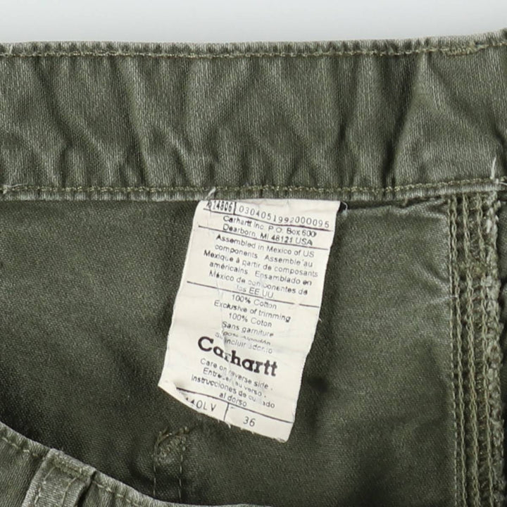 00'S Carhartt Duck Painter Shorts, Men's W36 cotton Khaki type Vintage Second Hand