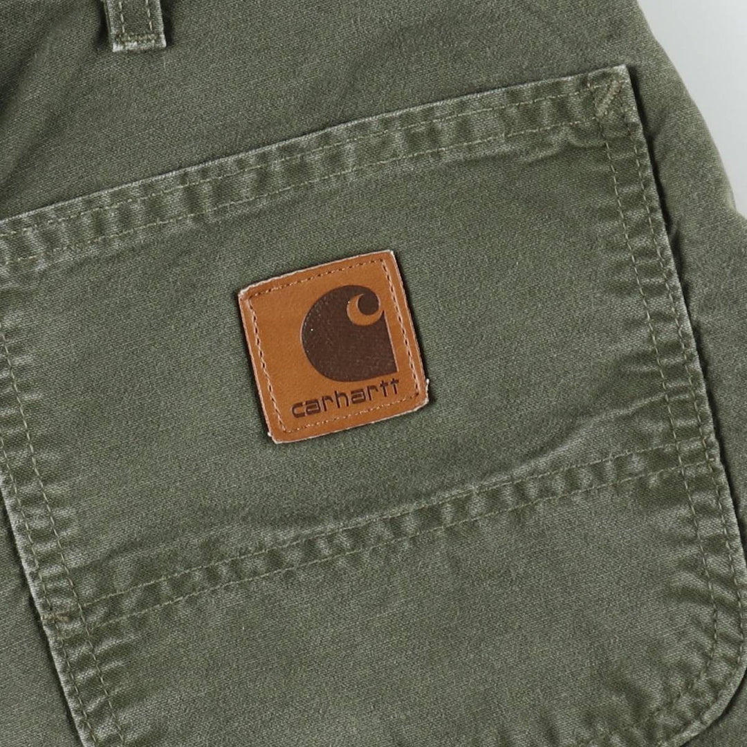 00'S Carhartt Duck Painter Shorts, Men's W36 cotton Khaki type Vintage Second Hand