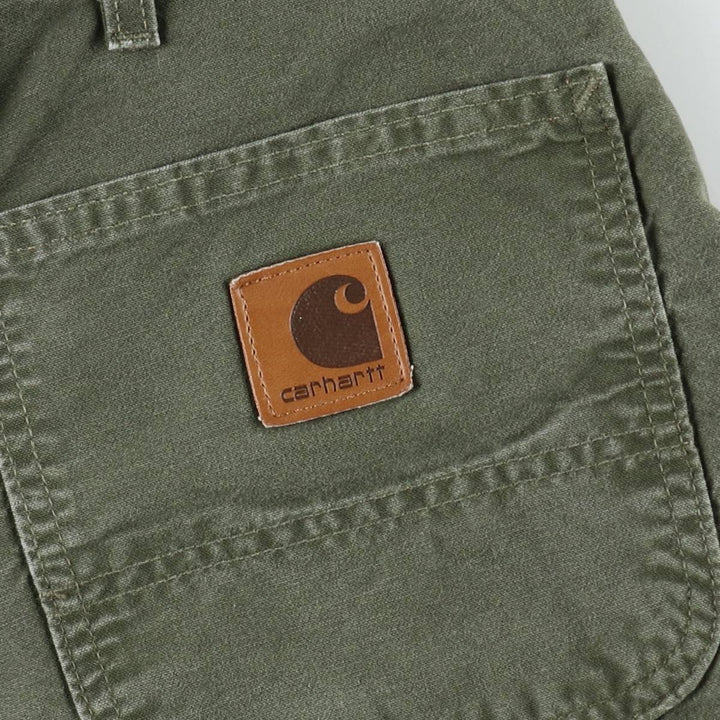 00'S Carhartt Duck Painter Shorts, Men's W36 cotton Khaki type Vintage Second Hand
