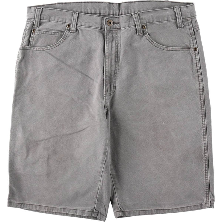 Dickies denim shorts, men's size W37 (approx.) cotton gray type Vintage Second Hand