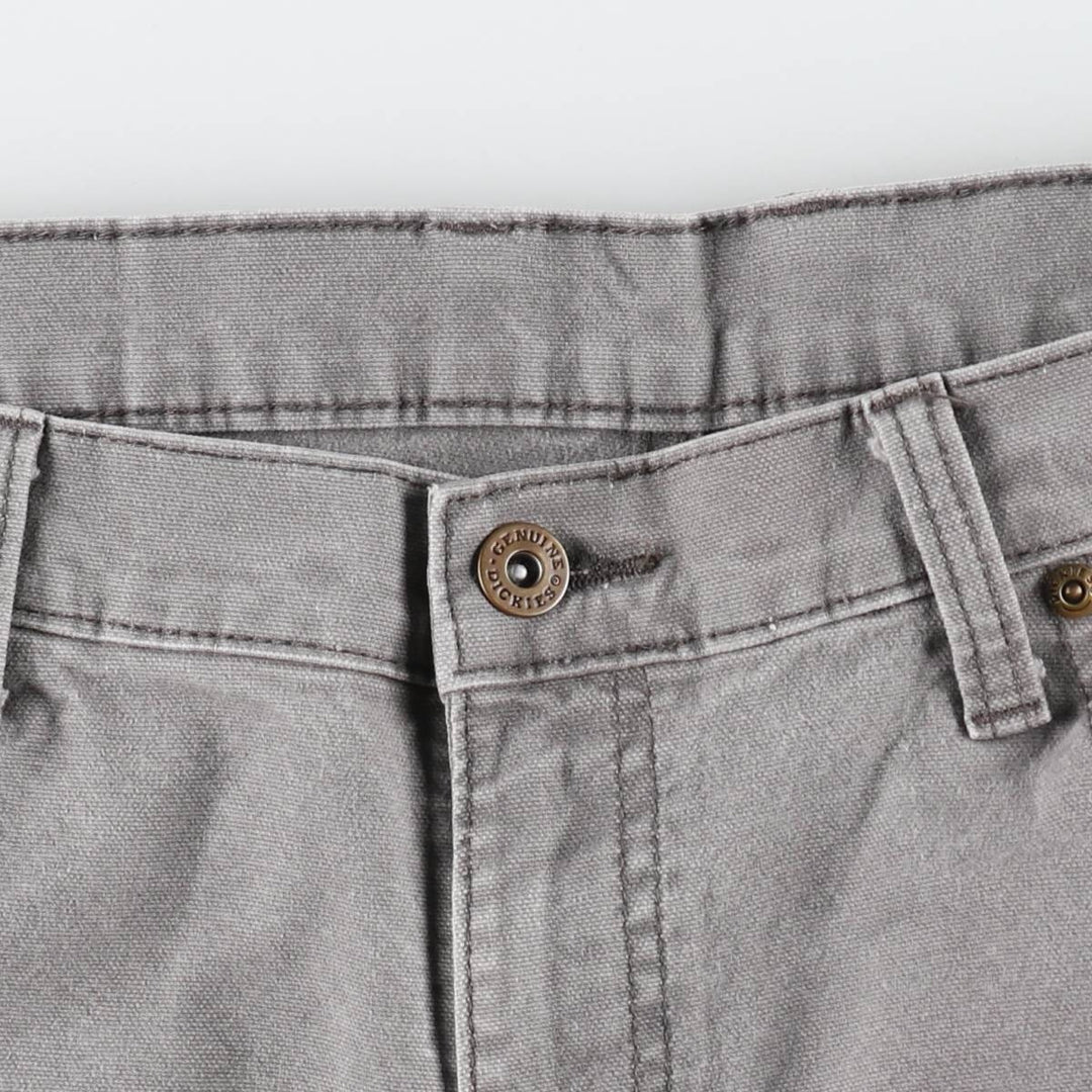 Dickies denim shorts, men's size W37 (approx.) cotton gray type Vintage Second Hand
