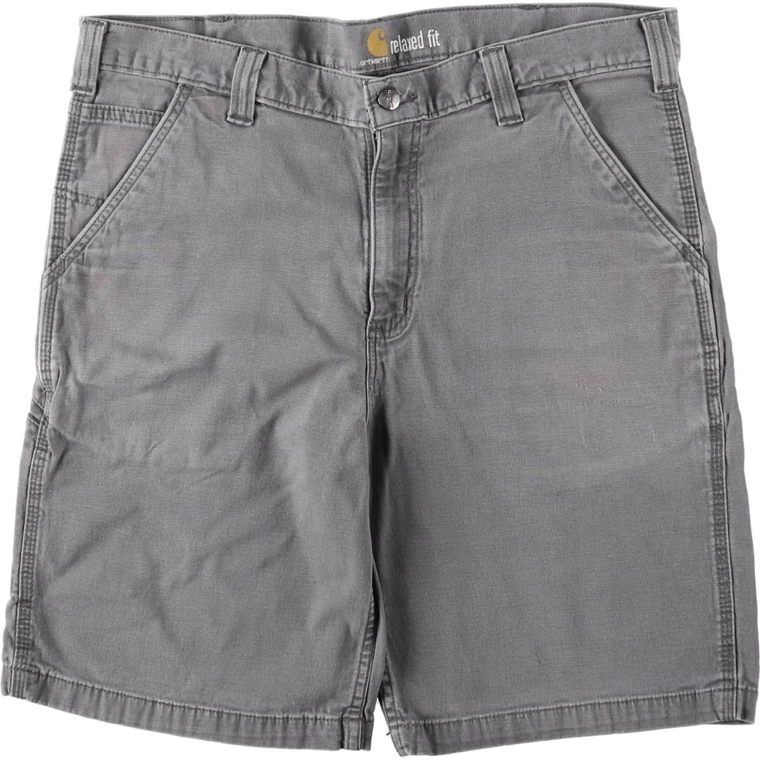 Carhartt Duck Work Shorts, Short Pants, Men's, W36 cotton gray type Vintage Second Hand