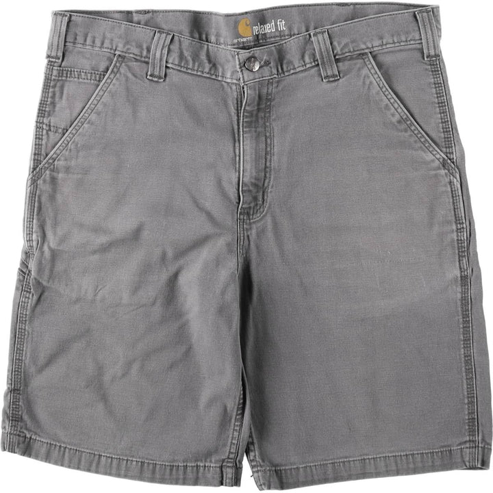 Carhartt Duck Work Shorts, Short Pants, Men's, W36 cotton gray type Vintage Second Hand