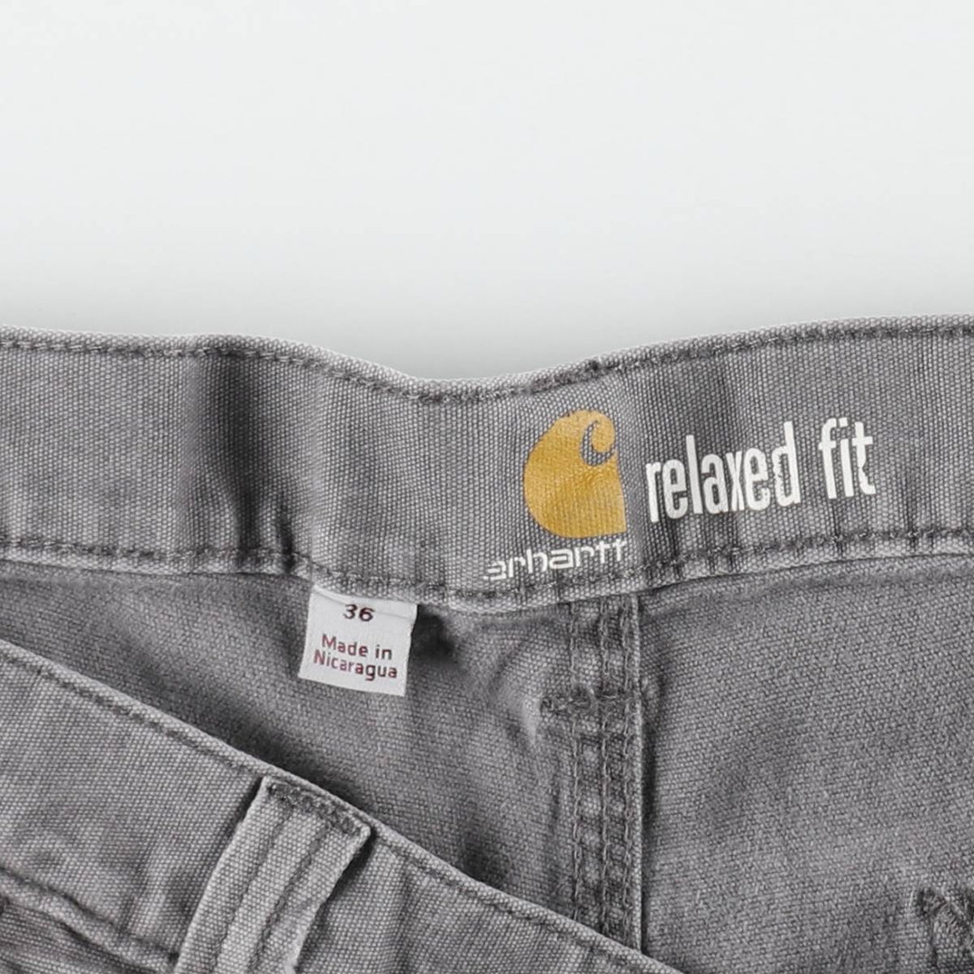 Carhartt Duck Work Shorts, Short Pants, Men's, W36 cotton gray type Vintage Second Hand