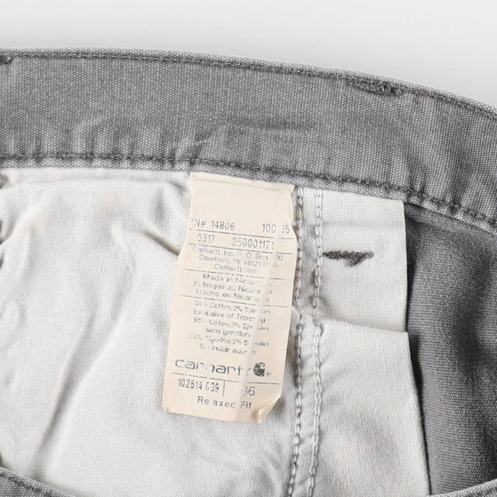 Carhartt Duck Work Shorts, Short Pants, Men's, W36 cotton gray type Vintage Second Hand