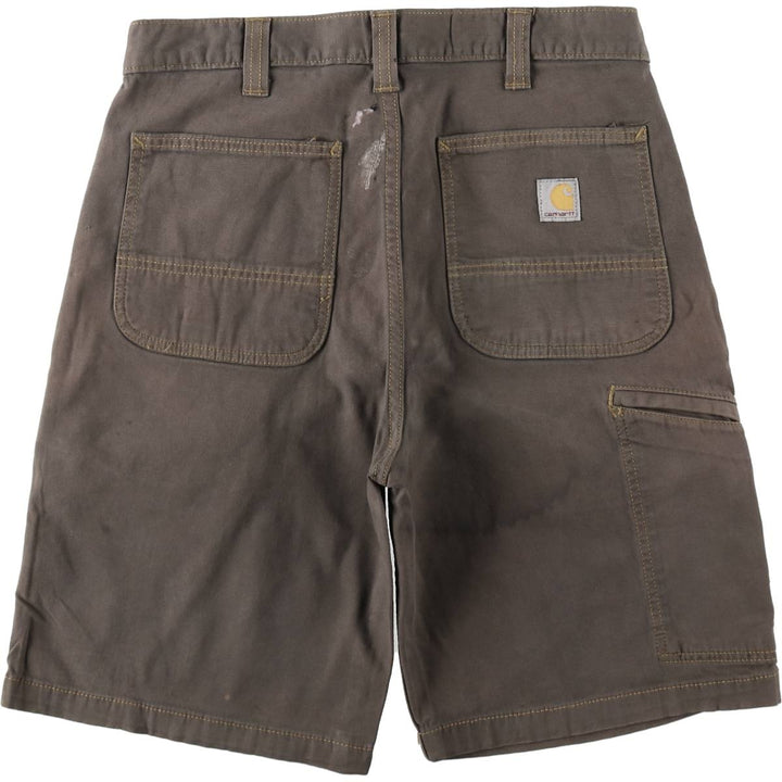 Carhartt Relaxed Fit Duck Work Shorts, Short Pants, Men's, W32 equivalent cotton brown type Vintage Second Hand