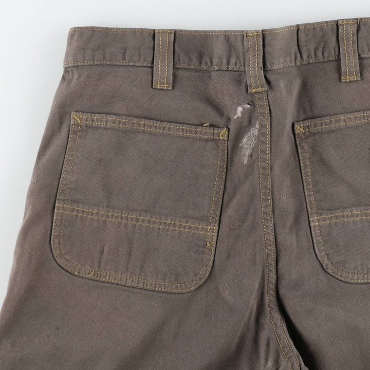 Carhartt Relaxed Fit Duck Work Shorts, Short Pants, Men's, W32 equivalent cotton brown type Vintage Second Hand