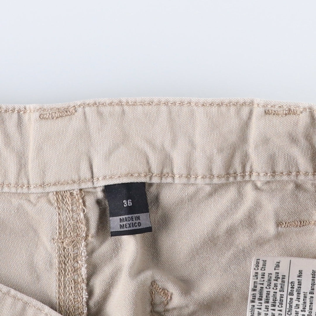 Carhartt Loose Fit Duck Canvas Painter Shorts (Men's W34 equivalent) cotton Beige type Vintage Second Hand