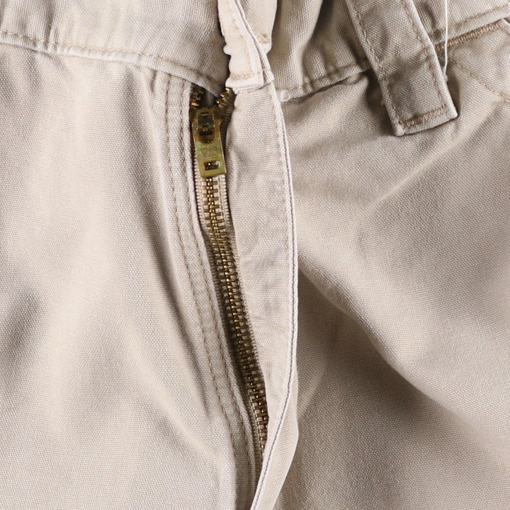 Carhartt Loose Fit Duck Canvas Painter Shorts (Men's W34 equivalent) cotton Beige type Vintage Second Hand
