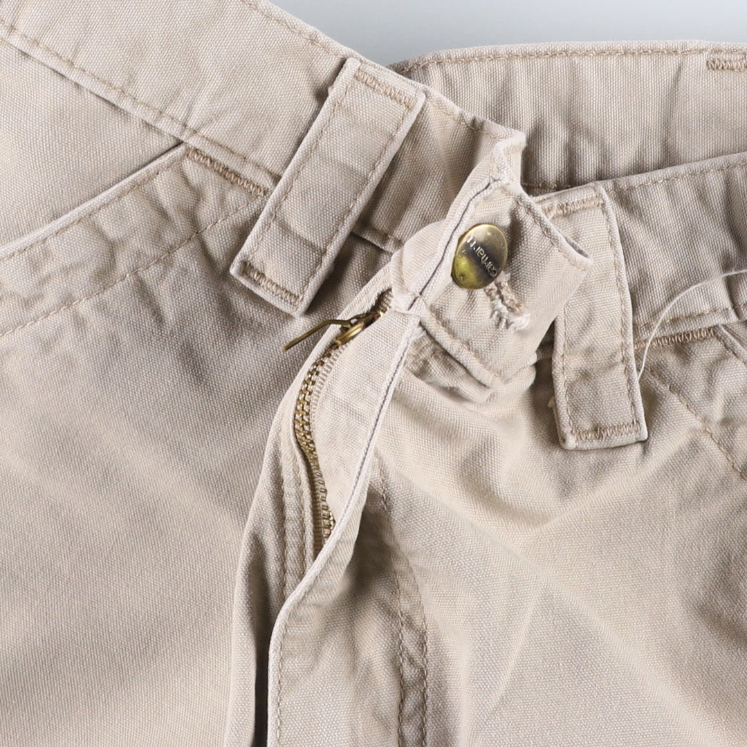 Carhartt Loose Fit Duck Canvas Painter Shorts (Men's W34 equivalent) cotton Beige type Vintage Second Hand