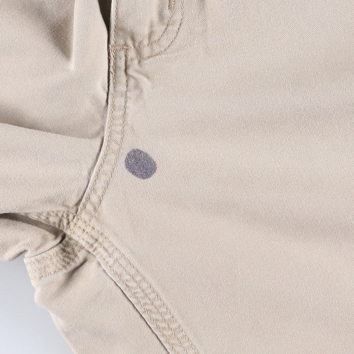 Carhartt Loose Fit Duck Canvas Painter Shorts (Men's W34 equivalent) cotton Beige type Vintage Second Hand