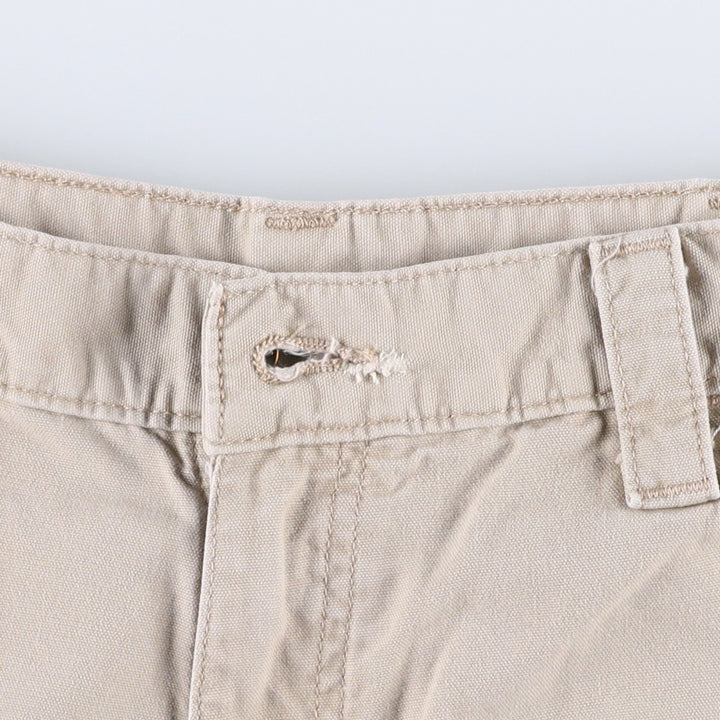 Carhartt Loose Fit Duck Canvas Painter Shorts (Men's W34 equivalent) cotton Beige type Vintage Second Hand