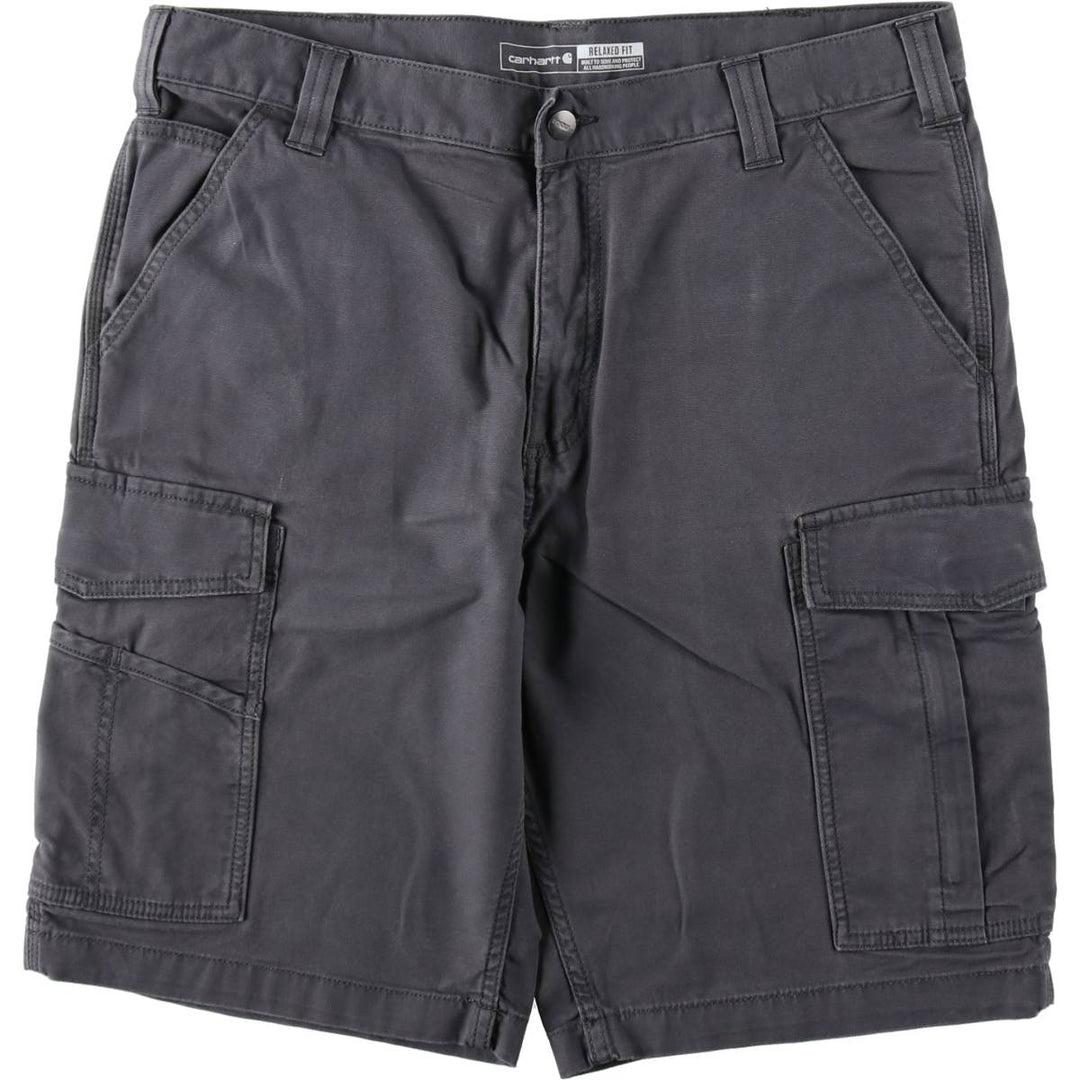 Carhartt Relaxed Fit Duck Cargo Shorts, Men's, W36 unclear Charcoal Vintage Second Hand