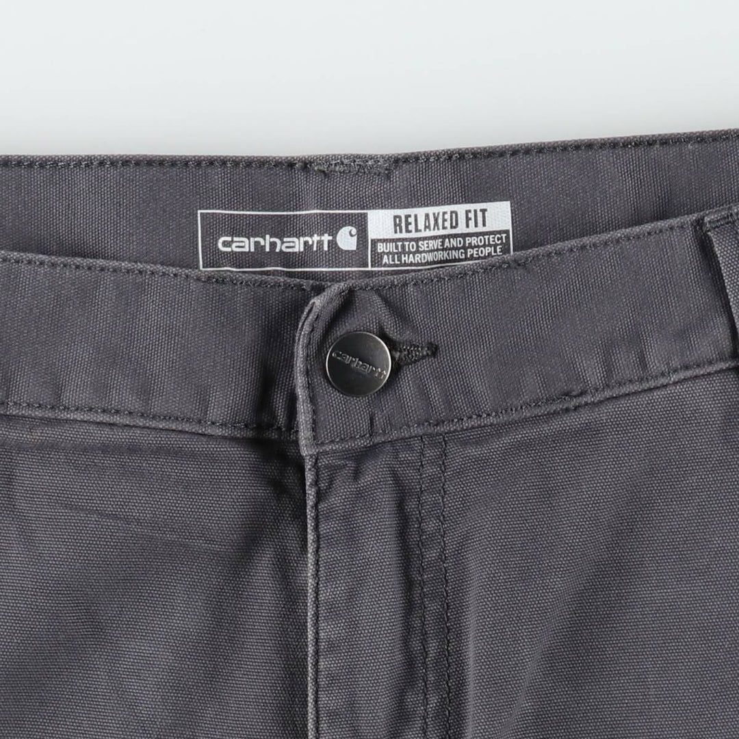 Carhartt Relaxed Fit Duck Cargo Shorts, Men's, W36 unclear Charcoal Vintage Second Hand
