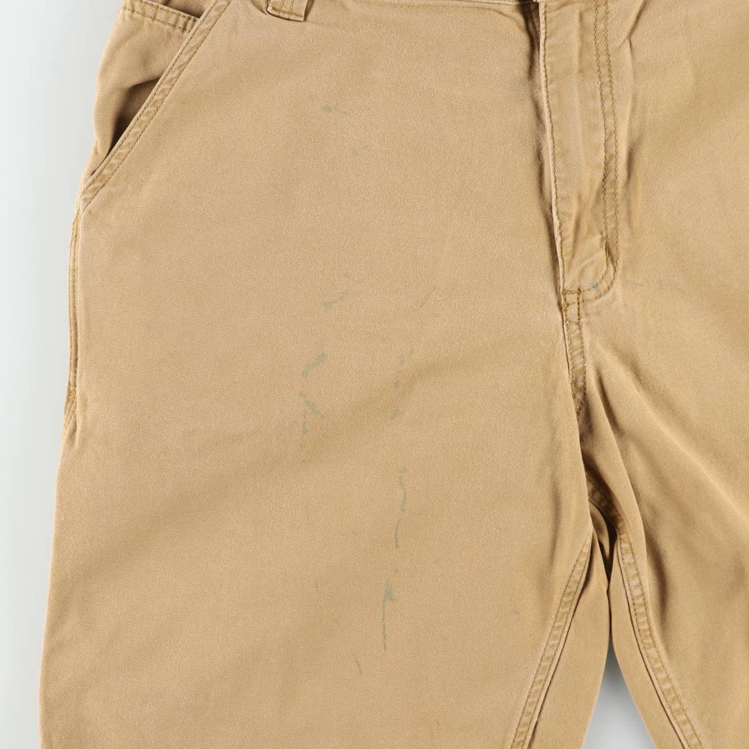 Carhartt Relaxed Fit Duck Canvas Painter Shorts (Men's W38 equivalent) cotton Beige type Vintage Second Hand