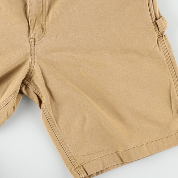 Carhartt Relaxed Fit Duck Canvas Painter Shorts (Men's W38 equivalent) cotton Beige type Vintage Second Hand