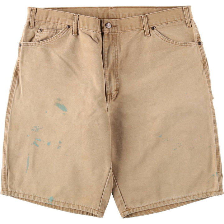 Dickies Duck Painter Shorts, Half Pants, Men's, W38 equivalent cotton Beige type Vintage Second Hand