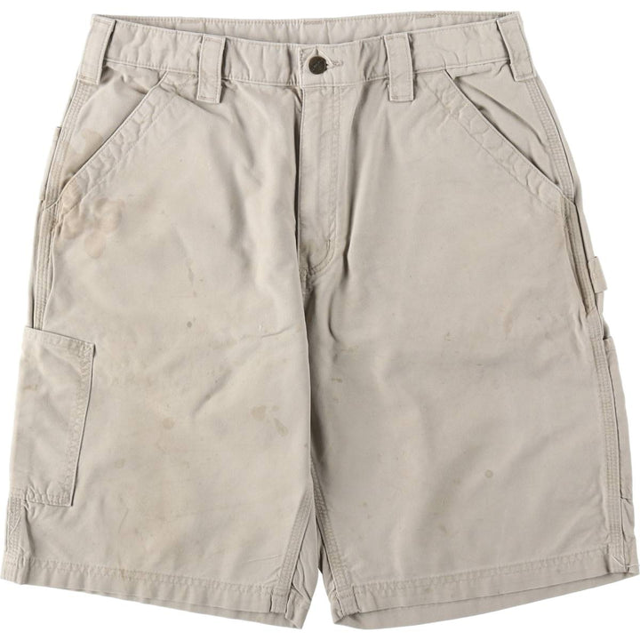 Carhartt Original Fit Duck Painter Shorts, Men's Size W33 cotton Beige type Vintage Second Hand
