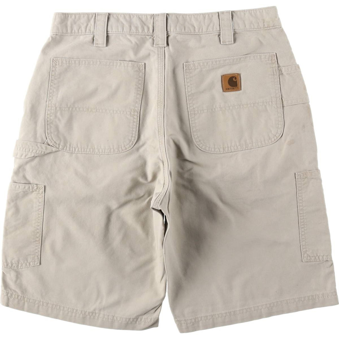 Carhartt Original Fit Duck Painter Shorts, Men's Size W33 cotton Beige type Vintage Second Hand
