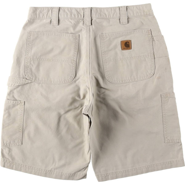 Carhartt Original Fit Duck Painter Shorts, Men's Size W33 cotton Beige type Vintage Second Hand