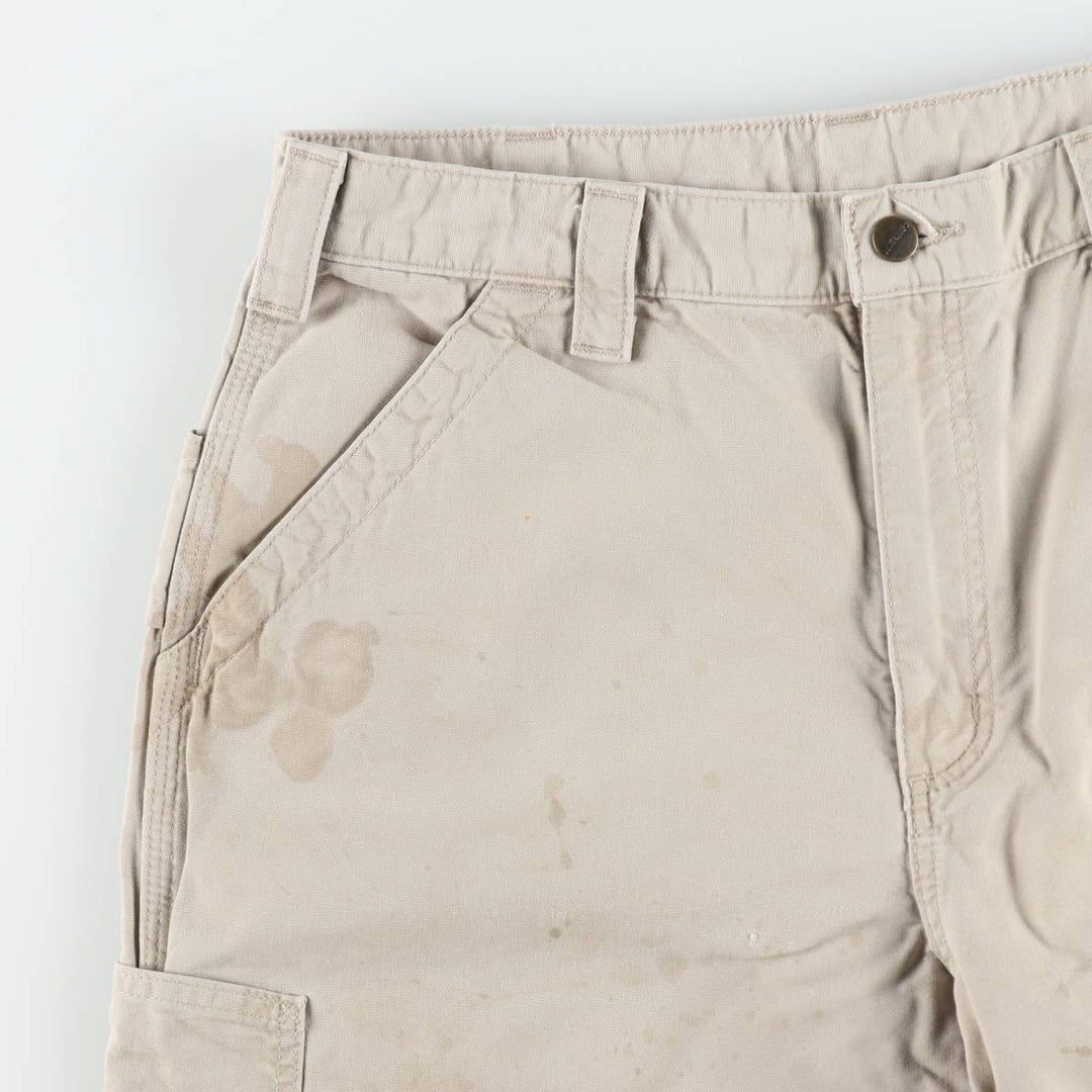 Carhartt Original Fit Duck Painter Shorts, Men's Size W33 cotton Beige type Vintage Second Hand