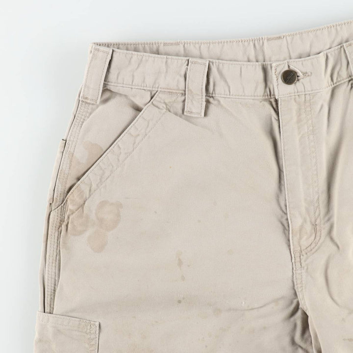 Carhartt Original Fit Duck Painter Shorts, Men's Size W33 cotton Beige type Vintage Second Hand