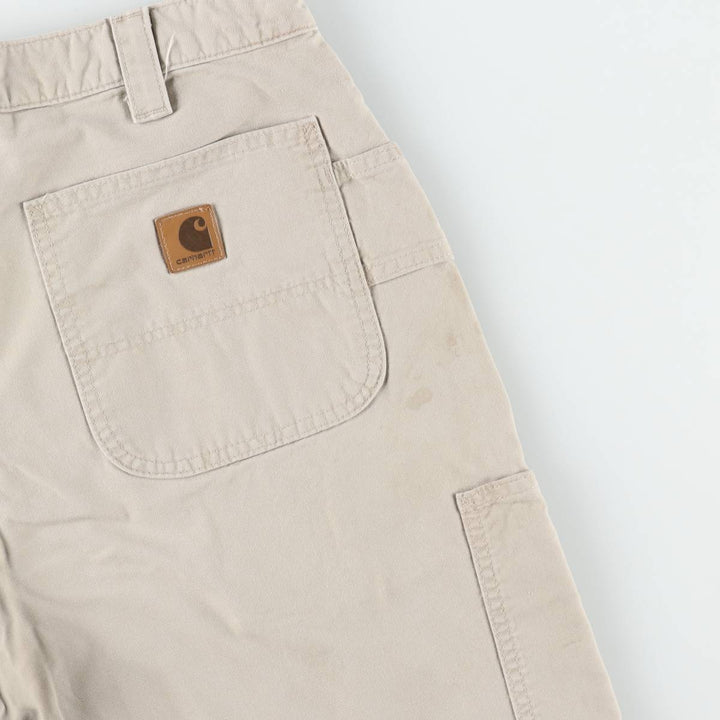 Carhartt Original Fit Duck Painter Shorts, Men's Size W33 cotton Beige type Vintage Second Hand