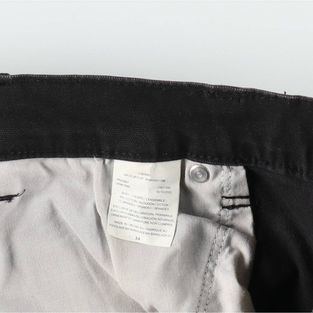 Dickies Duck Work Shorts, Men's, Size W35 cotton black type Vintage Second Hand