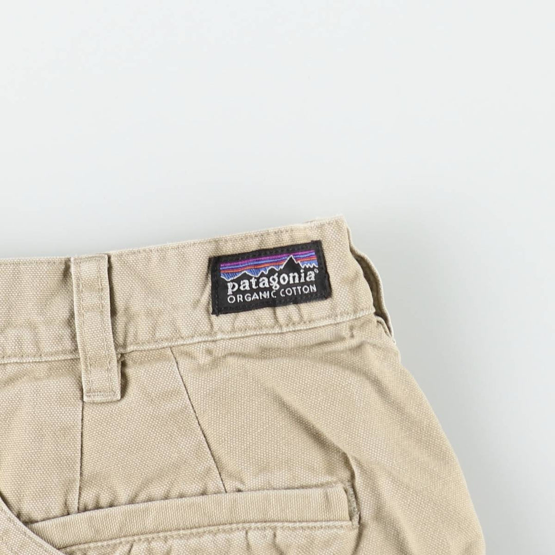 2000'S Patagonia Organic Cotton Stand-Up Shorts 57226S7 Duck Canvas Shorts Men's W36 (approx.) Organic cotton Beige type Vintage Second Hand