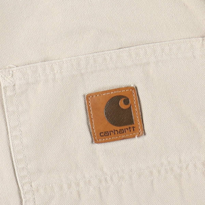Carhartt duck canvas shorts, made in the USA, men's size W35 (approx.). cotton Beige type Vintage Second Hand