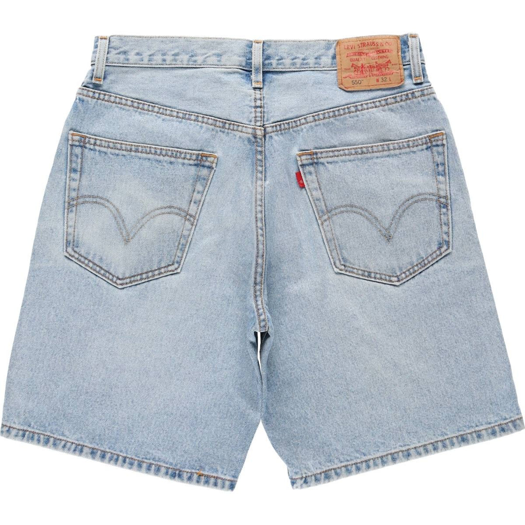 Levi's 550 Relaxed Fit Denim Shorts, Men's Size W32 cotton blue type Vintage Second Hand