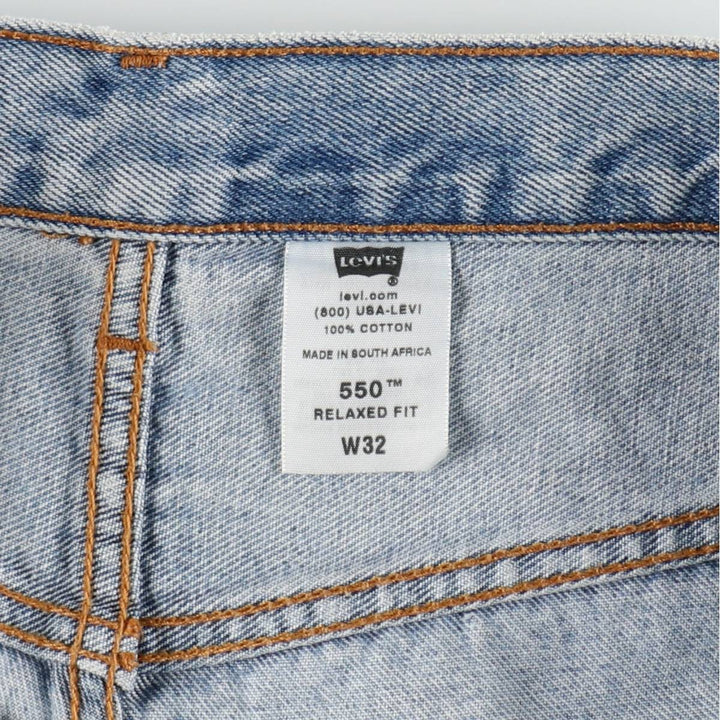 Levi's 550 Relaxed Fit Denim Shorts, Men's Size W32 cotton blue type Vintage Second Hand