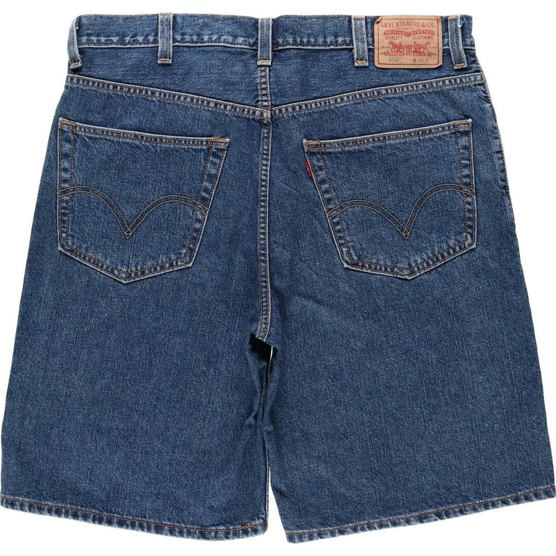 Levi's 550 Relaxed Fit Denim Shorts (Men's W38 equivalent) cotton blue type Vintage Second Hand
