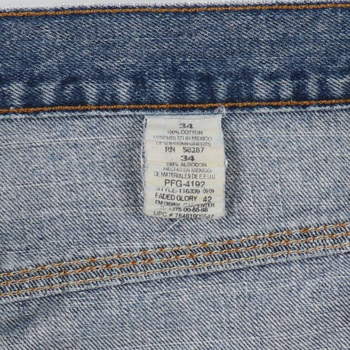 Faded Glory CARPENTER Denim Painter Shorts (Men's W36 equivalent) cotton blue type Vintage Second Hand