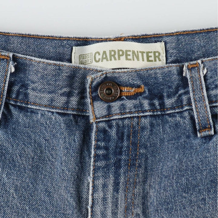 Faded Glory CARPENTER Denim Painter Shorts (Men's W36 equivalent) cotton blue type Vintage Second Hand