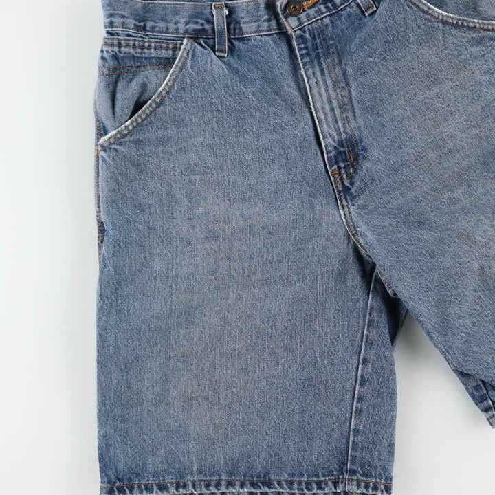 Faded Glory CARPENTER Denim Painter Shorts (Men's W36 equivalent) cotton blue type Vintage Second Hand