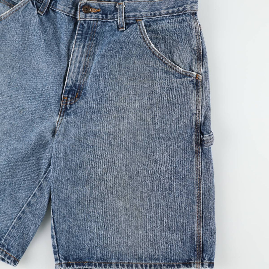 Faded Glory CARPENTER Denim Painter Shorts (Men's W36 equivalent) cotton blue type Vintage Second Hand