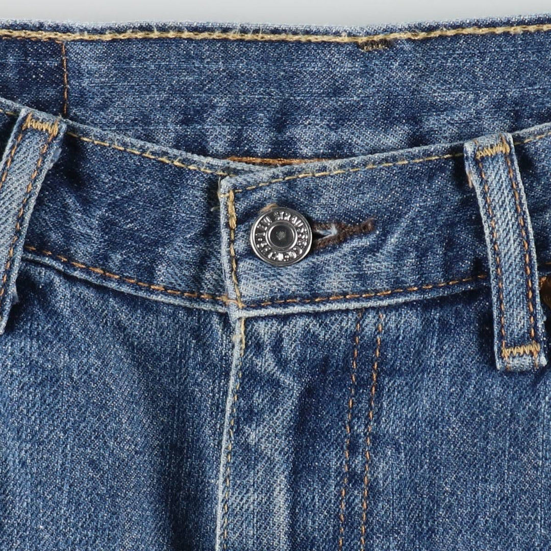 Levi's 505 denim shorts, men's size W34 (approx.) cotton blue type Vintage Second Hand