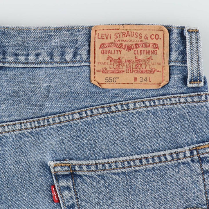 Levi's 550 Relaxed Fit Denim Shorts, Men's Size 34 cotton blue type Vintage Second Hand