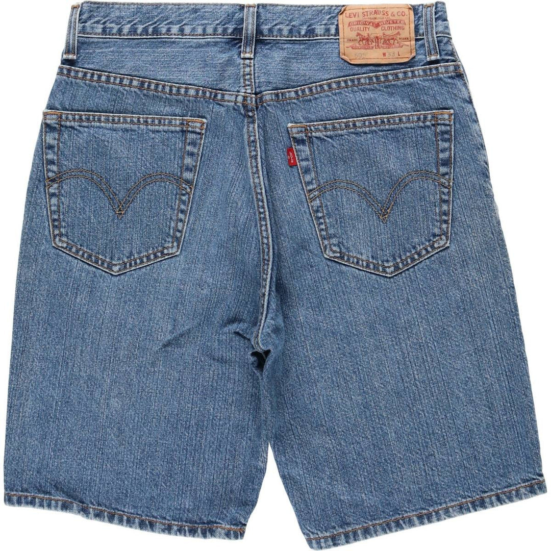 Levi's 505 Regular Fit Denim Shorts (Men's, equivalent to size W32) cotton blue type Vintage Second Hand