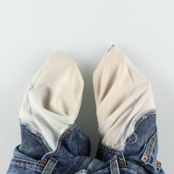 Levi's 505 Regular Fit Denim Shorts (Men's W32 equivalent) cotton blue type Vintage Second Hand