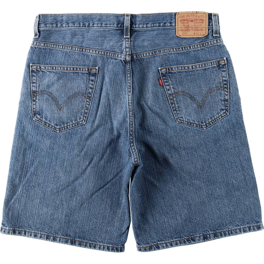Levi's 550 Relaxed Fit Denim Shorts, Men's Size W37 cotton blue type Vintage Second Hand