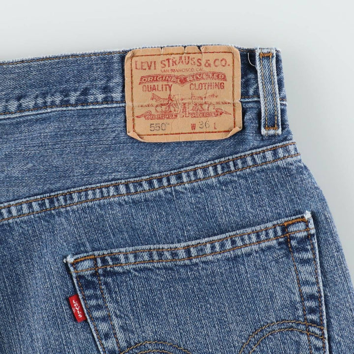 Levi's 550 Relaxed Fit Denim Shorts, Men's Size W37 cotton blue type Vintage Second Hand