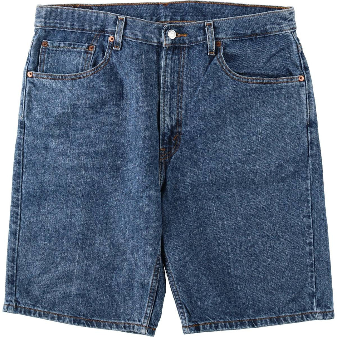 Levi's 505 REGULAR FIT denim shorts, short pants for men, size w36 cotton blue type Vintage Second Hand
