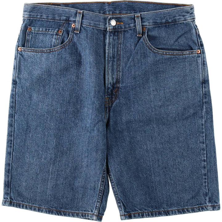Levi's 505 REGULAR FIT denim shorts, short pants for men, size w36 cotton blue type Vintage Second Hand