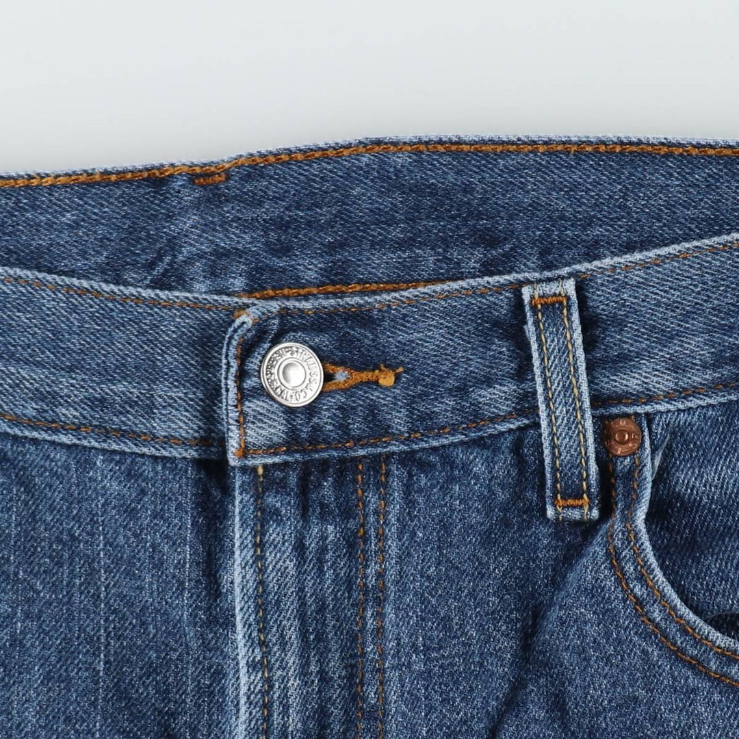Levi's 505 REGULAR FIT denim shorts, short pants for men, size w36 cotton blue type Vintage Second Hand