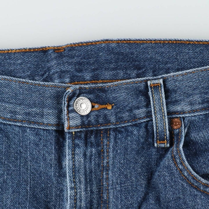 Levi's 505 REGULAR FIT denim shorts, short pants for men, size w36 cotton blue type Vintage Second Hand